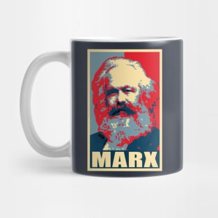 Karl Marx Propaganda Poster Pop Art Mug